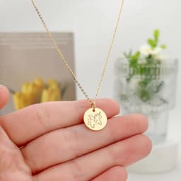 Thumbnail Dây chuyền đôi khắc tên cho nam nữ vàng trắng 18k sợi mảnh nhỏ Gix Jewel 1