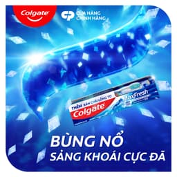 Thumbnail Bộ 2 Kem đánh răng Colgate Maxfresh bạc hà the mát 225g/tuýp tặng bàn chải 4