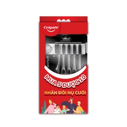 Thumbnail Combo 5 Bàn chải Colgate SlimSoft Charcoal than hoạt tính kháng khuẩn 2