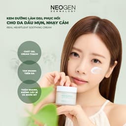 Thumbnail Kem Dưỡng Làm Dịu, Phục Hồi Cho Da Nhạy Cảm Neogen Dermalogy Real Heartleaf Soothing Cream 80g 3