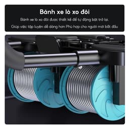 Thumbnail Tặng tấm lót [RW099] - Dụng cụ tập bụng 4 bánh ,Con lăn cao cấp đa năng  hỗ trợ thon gọn, săn chắc 4