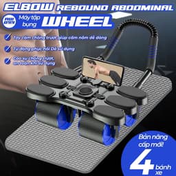 Thumbnail Tặng tấm lót [RW099] - Dụng cụ tập bụng 4 bánh ,Con lăn cao cấp đa năng  hỗ trợ thon gọn, săn chắc 1