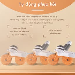 Thumbnail Tặng tấm lót [RW001] -Con lăn hỗ trợ tập bụng, GIúp săn chắc, giảm vòng eo, màu Đen 4