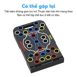 Thumbnail BG- RH006 Dụng Cụ Tập Hít Đất Chống Đẩy Có Vạch Kẻ Màu Theo Nhóm Cơ 50 lỗ gắn hỗ trợ 25 kiểu tập 2
