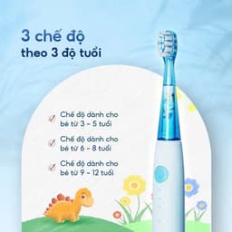 Thumbnail Bàn chải điện Brushie lông bàn chải mềm mại an toàn phù hợp cho mọi loại răng của bé 3