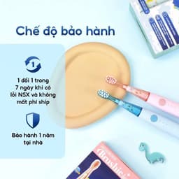 Thumbnail Bàn chải điện Brushie lông bàn chải mềm mại an toàn phù hợp cho mọi loại răng của bé 2