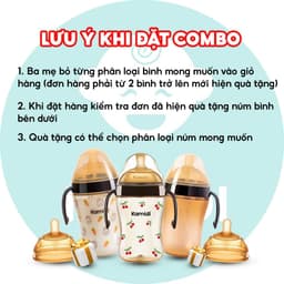 Thumbnail Combo Bình Sữa Kamidi Cho Bé Chống Sặc Và Đầy Hơi Hiệu Quả Giúp Bé Ti Được Ở Mọi Tư Thế 2
