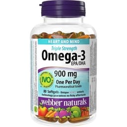 Thumbnail Viên Uống Omega3, Viên Uống Dầu Cá Hỗ Trợ Sức Khỏe Webber Naturals Triple Strength Omega-3 / Omega-3 With CoQ10 2