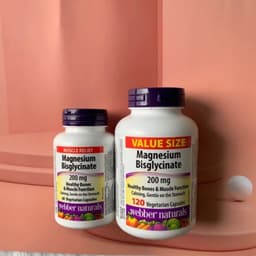 Thumbnail Viên uống Magie hỗ trợ sức khoẻ Magnesium Bisglycinate Webber Naturals 200mg 120 viên 1