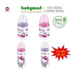 Thumbnail Bình sữa Nuk nhựa PP Hello Kitty 150-300ml silicone 1
