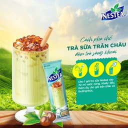 Thumbnail Trà sữa NESTEA trân châu hộp 10 gói 210g 2