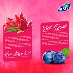 Thumbnail Thực phẩm bổ sung trà việt quất và hoa atiso đỏ Nestea (Hộp 10 gói x 12g) 4