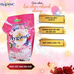 Thumbnail Combo 3 Túi nước giặt đậm đặc HygienC Plus+ - Khối lượng 2.6Kg - CB3T2 4