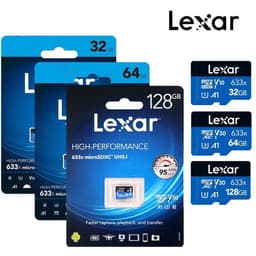 Thumbnail Thẻ nhớ MicroSD Lexar 32GB  64GB 128GB class 10 UHS-I - tốc độ100MB/s, dùng cho camera, máy ảnh 1