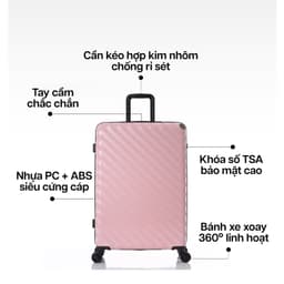 Thumbnail Vali Kéo MIAvn Du Lịch Larita WENY - Size 20/24/28, Nhựa PC/ABS Cứng Cáp Bền Bỉ, Bảo Hành Trọn Đời 4