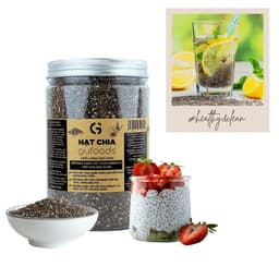 Thumbnail Hạt chia GUfoods - Giàu chất xơ và Omega-3, Tốt cho hệ tiêu hoá, Lành mạnh, Healthy, Eat clean (100g/600g) 1