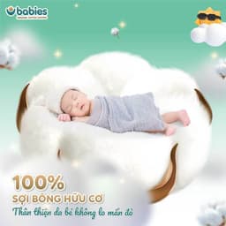 Thumbnail Combo 8 Bịch Tã/Bỉm Babies Organic Mỏng Thoáng, Siêu Thấm Hút, Mềm Mịn, Có Đủ Size NB/S/M/L/XL/2XL/3XL 4