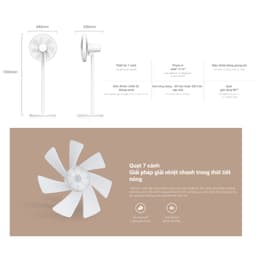 Thumbnail Quạt đứng Xiaomi Smart Fan 2 Lite Yên tĩnh Kết nối App PYV4007GL - Bảo hành 12 tháng chính hãng 2