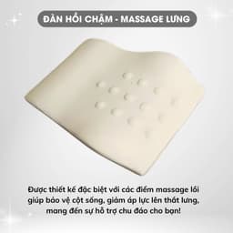 Thumbnail Gối Tựa Lưng Văn Phòng Ô Tô Sofa A Concept Decor Gối Kê Lưng Cao Cấp Êm Ái Gối Dựa Lưng Công Thái Học Giảm Đau Lưng 4