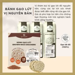 Thumbnail Bánh gạo lứt GUfoods vị Nguyên bản GUfoods - Không chiên dầu, Không đường, Eat clean, Healthy, Tập gym (170g/300g/510g) 2
