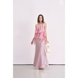Thumbnail Chân váy lụa 2 lớp cao cấp lưng cao (Tặng kèm dây belt) MOLLYNISTA  đuôi cá tôn dáng 4