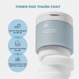 Thumbnail Toner Pad Cấp Ẩm Căng Bóng Da WonJin Effect Hydro Vial Toner Pad 210g (130 Miếng) 2