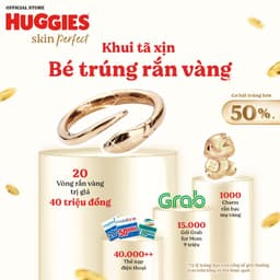 Thumbnail Combo 2 Tã quần Huggies Skin Perfect Mega Jumbo M98+4/ L88+4/XL72+4/XXL64+4 với 2 vùng thấm giảm kích ứng da 2
