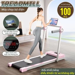 Thumbnail BG - Máy chạy bộ điện TM300 sử dụng cho gia đình băng chạy chống rung (điều khiển bằng remote) 1