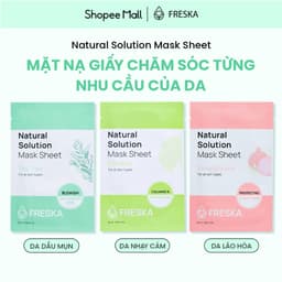 Thumbnail Combo 5 Mặt nạ giấy Freska Natural Solution Mask Sheet 25m/m (giao ngẫu nhiên) 1