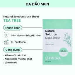 Thumbnail Combo 5 Mặt nạ giấy Freska Natural Solution Mask Sheet 25m/m (giao ngẫu nhiên) 3