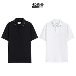 Thumbnail Áo Polo Nam Ngắn Tay Phối Cổ Form Fitted - Routine 10F24POL029R2 3