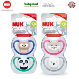 Thumbnail Bộ 2 ti giả Silicone Nuk Space S1/S2/S3 1