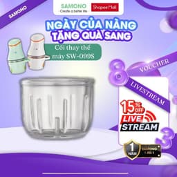 Thumbnail Cối thủy tinh/Dao xay thay thế cho máy xay mini Samono SW-099S loại 300ml, mẫu mới, chat để được tư vấn 2
