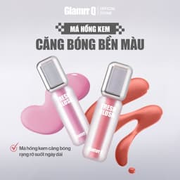 Thumbnail Má Hồng Kem Căng Bóng Glamrr Q Glow Lasting Fresh Blush 3.8g 2