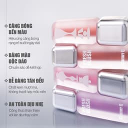 Thumbnail Má Hồng Kem Căng Bóng Glamrr Q Glow Lasting Fresh Blush 3.8g 3
