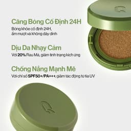 Thumbnail Siêu Phấn Nước Căng Bóng GLAMRR Q Vegan Super Glow Cushion SPF50+/PA++++ (1 lõi x 15g) 3