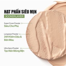 Thumbnail Siêu Phấn Nước Che Phủ GLAMRR Q Vegan Super Cover Cushion SPF50+/PA+++ (1 lõi x 15g) 4
