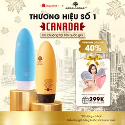 Thumbnail Combo dầu gội và dầu xả dưỡng tóc, phục hồi Keratin Arganmidas - 450ml 1