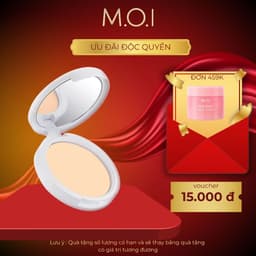 Thumbnail Phấn phủ M.O.I Cosmetics kiềm dầu kháng nước - tone tự nhiên 10g 1