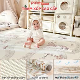 Thumbnail Thảm Cuộn XPE PAKEY Cao Cấp Trải Sàn 2 Mặt Dày 2cm Họa Tiết Sinh Động Siêu Êm Cho Bé Tập Bò, Tập Đi 3