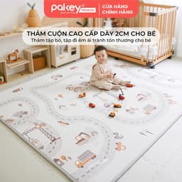 Thumbnail Thảm Cuộn XPE PAKEY Cao Cấp Trải Sàn 2 Mặt Dày 2cm Họa Tiết Sinh Động Siêu Êm Cho Bé Tập Bò, Tập Đi 1
