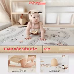 Thumbnail Thảm Cuộn XPE PAKEY Cao Cấp Trải Sàn 2 Mặt Dày 2cm Họa Tiết Sinh Động Siêu Êm Cho Bé Tập Bò, Tập Đi 2