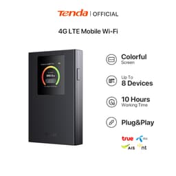 Thumbnail Tenda 4G185 Pocket WiFi 4G LTE Di động Wi-Fi AX300 Wi-Fi Màn hình 6 màu Điểm phát sóng Wi-Fi Cắm và chạy - Hàng Chính 1