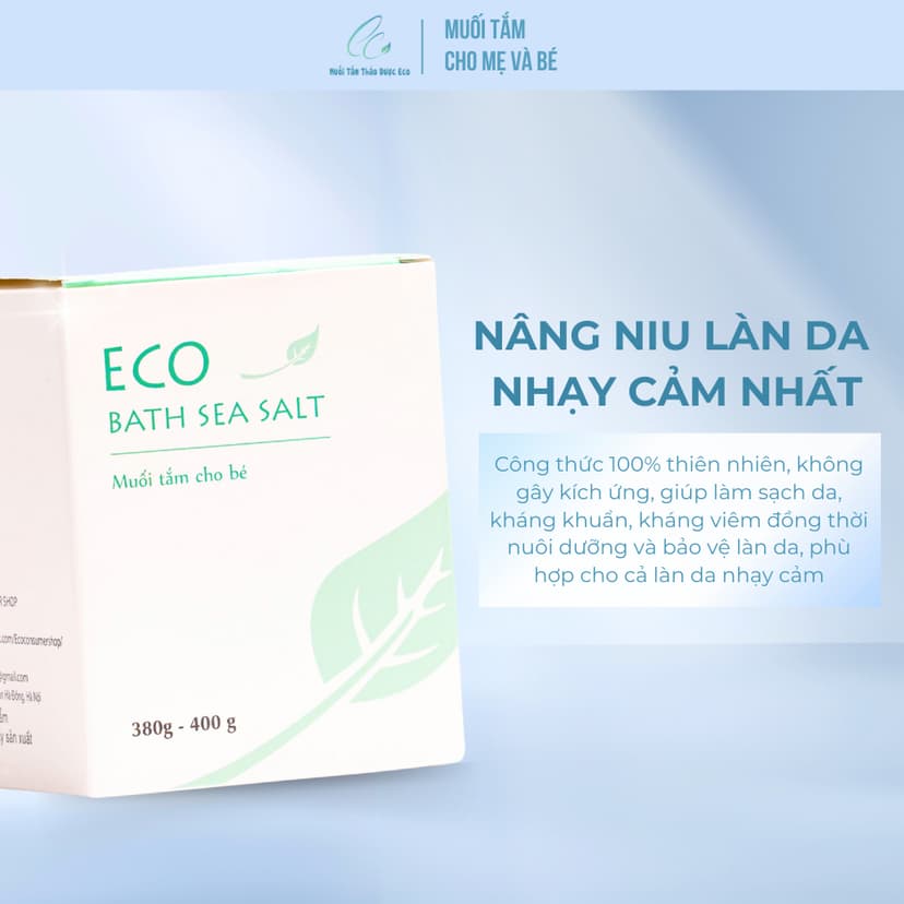 Ảnh Com bo 2 lọ Muối tắm bé Sinh Dược Eco 400g 3