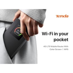 Thumbnail Tenda 4G185 Pocket WiFi 4G LTE Di động Wi-Fi AX300 Wi-Fi Màn hình 6 màu Điểm phát sóng Wi-Fi Cắm và chạy - Hàng Chính 2