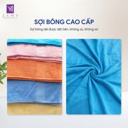 Thumbnail Khăn tắm Gia đình size lớn cao cấp Samy Bedding siêu mềm mịn, thấm hút tốt, dày dặn 1