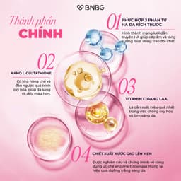Thumbnail Combo 10 Mặt Nạ BNBG Tinh Chất Tăng Cường GLUTATHIONE Hỗ Trợ Làm Sáng Và Dưỡng Trắng Da 30mlx10 3