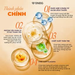 Thumbnail Combo 10 Mặt Nạ BNBG Tinh Chất Tăng Cường PLACENTA Hỗ Trợ Làm Dịu Và Phục HồI Da 30mlx10 3