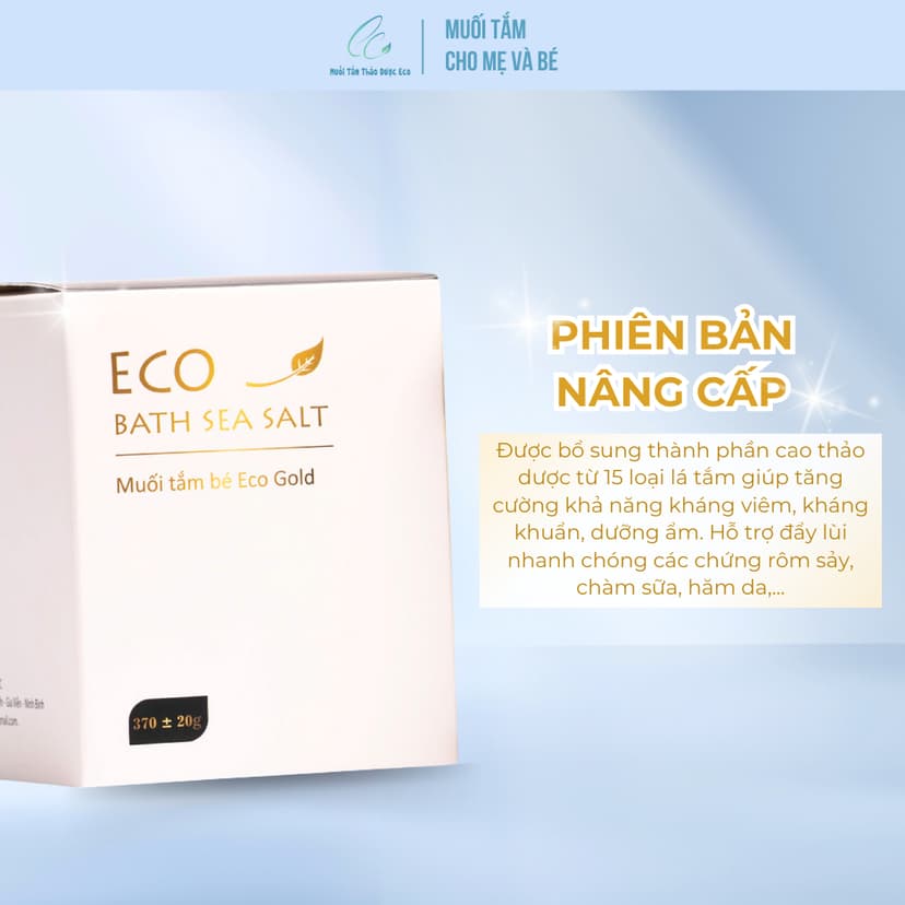 Ảnh Bath Sea Salt Muối tắm cho bé Sinh Dược Eco Gold 370g- Combo 3 tặng 1 3