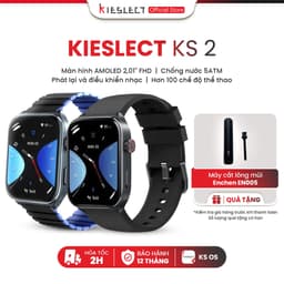 Thumbnail Đồng hồ thông minh Kieslect KS 2 | 2.01inch | Ultra AMOLED | 300mAh | Nghe gọi trực tiếp |Hàng Chính Hãng 1